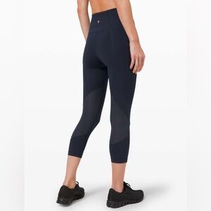 Lululemon Pace Rival High Rise Crop 22” in True Navy